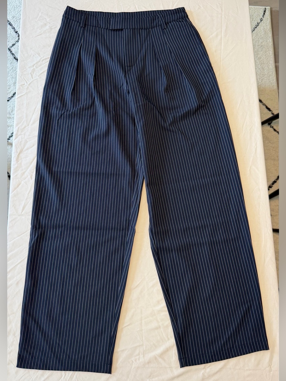 Urban Outfitters Navy Pinstripe Dress Pants
